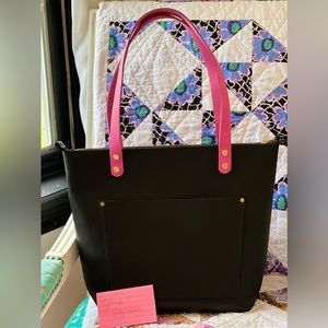 Portland Leather Goods Smooth Black Medium Tote